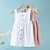cheap Kids&#039;-Summer Girls&#039; Dress,  Solid Color Pleated Sleeveless Cotton Children&#039;s Princess Dress With Cute Cartoon Hairpins