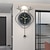 cheap Wall Accents-Wall Clock Nordic Study Living Room Modern Simple Wall Clock Home Entrance Background Decoration Creative Restaurant Wall Clock 37*65 42*72 47*81