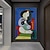 tanie Słynne obrazy-Ręcznie wykonane Hang-Malowane obraz olejny Ręcznie malowane Pionowe Sławne Ludzie Nowoczesny Klasyczny Zwinięte płótna