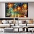 cheap Landscape Paintings-hand painted Mediterranean style oil painting wall painting pattle knife oil painting for Living Room Wall Art Balloons Artwork On Canvas Stretched Canvas Art Framed Wall Art Painting