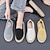 cheap Women&#039;s Slip-Ons &amp; Loafers-Women&#039;s Slip-Ons Flyknit Shoes Outdoor Home Daily Flat Heel Round Toe Casual Comfort Knit Loafer Black White Yellow