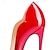 billige Højhælede sko til kvinder-kvinders hæle pumps stiletter fest arbejdsklub farve blok ensfarvet højhælet stilethæl spidstå business sexet klassisk laksko med rød bund sort rød nøgen sommer forår