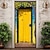 זול כיסויי דלתות-כחול פרחוני דלת מכסה דלת שטיח דלת וילון קישוט רקע דלת באנר לדלת הכניסה בית חווה אספקת עיצוב מסיבת חג