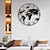 cheap Wall Accents-Large Wall Clock World Map Modern Mute Simple Round Iron Design Living Room Corridor Decoration Electronic Clock 60 80 cm