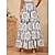 cheap Women&#039;s Skirt-100% Cotton Floral Print Wedding Guest Maxi Skirt