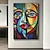 abordables Pinturas de personas-Pintura al óleo pintada a mano Pablo Picasso pintura famosa lienzo enrollado chica famosa lienzo arte sin marco arte de la pared pintura decoración de la pared del hogar