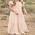 cheap Party Dresses-Boho Flower Girl Ruffle Chiffon Dress Lace Embroidery First Communion Dress Ruched A-Line Long Wedding Party Dresses