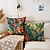 cheap Floral &amp; Plants Style-Floral Spun Velvet Pillow Cover Print Square Traditional Classic Throw Pillows Bed Sofa Living Room Decorative 16&quot; 18&quot; 20&quot;