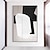 billige Abstrakte malerier-aohan sort hvid grå stue dekorativt maleri højsans italiensk abstrakt landing maleri veranda sofa baggrund vægmalerier (ingen ramme)