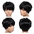tanie Peruki bez czepka z ludzkich włosów-Peruki z fryzurą pixie dla czarnych kobiet Krótkie proste peruki z ludzkich włosów z grzywką Krótkie warstwowe peruki typu pixie dla czarnych kobiet