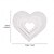 cheap Statues-Set of 3 Creative Minimalist White Heart Decorative Character Ornaments - Made of White MDF Material, Perfect for Home Desktop Decoration, Ideal for Valentine&#039;s Day or Wedding Table Decor