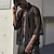 billiga fritidsskjortor för män-Herr Skjorta Casual skjorta Sommarskjorta Strandskjorta Svart Kortärmad Slät Krage Hawaiisk Helgdag Spets Kläder Mode Ledigt Bekväm