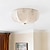 cheap Ceiling Lights-Ceiling Light Flush Mount Fixture 30/40/50cm Wide White Fabric Scalloped Bowl Shade for Bedroom Hallway Living Room Dining Room Bathroom Kitchen