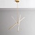 ieftine Candelabre Unice-candelabre led sputnik candelabru dia68cm cadru aluminiu finisaje vopsite negru pentru living dormitor cafenea bar cald alb lumina alba
