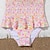 cheap Swimwear-Kids Girls&#039; Swimwear Outdoor Print Bathing Suits 2-12 Years Summer Pink