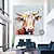 halpa Eläintaulut-abstrakti lehmäöljymaalaus käsinmaalattu värikäs eläintekstuurimaalaus ainutlaatuinen taideteos elävä eläinkangasmaalaus seinätaidetta maalaistalon sisustus olohuone olohuone kodin sisustus