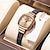 ieftine Ceasuri Quartz-noua modă simplă și compactă cu ceasuri de damă temperament lejer ușoară lux rezistent la apă mic pătrat zahăr ceas de mână pentru femei