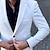 cheap Men&#039;s Blazers-Men&#039;s Cocktail Attire Blazer Business Cocktail Party Wedding Party Fashion Casual Spring &amp;  Fall Polyester Plain Button Pocket Casual / Daily Single Breasted Blazer White khaki