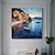 levne Krajinomalby-středomořská olejomalba na plátně ručně malované velké středomořské nástěnné umění abstraktní přímořská krajina umění malba modrý oceán dekorace malba na zakázku do obývacího pokoje domácí dekorace