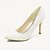 economico Scarpe da Sposa-Per donna scarpe da sposa Scarpe da sposa A stiletto Appuntite minimalismo Raso Mocassino Nero Bianco Avorio