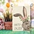 cheap Outdoor Flags &amp; Banners-Easter Garden Flag 12x18 Inch Double Sided Easter Bunny Small Seasonal Easter Flag Yard Outdoor Flag Decoration