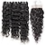 cheap 4 Bundles Human Hair Weaves-12A Water Wave Bundles With Frontal Wet and Wavy Virgin Curly Loose Deep 100% Human Hair Bundles With Closure  Hair