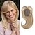 abordables Franges-14 pouces toppers de cheveux pour les femmes topper de cheveux longs en couches toppers de cheveux synthétiques postiches pour femmes avec des cheveux clairsemés perruques en fibre marron clair