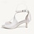 ieftine Pantofi de Mireasă-Pentru femei pantofi de nunta Pantofi de mireasa Cataramă Toc Mic Vârf deschis minimalism Satin Curea Gleznă Negru Alb Cristal