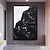 levne Abstraktní malby-ručně malovaný velký bílý a černý abstraktní obraz 3D texturovaný obraz sada 2 ks černobílých minimalistických abstraktních obrazů připravených k zavěšení