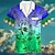 cheap Men&#039;s Aloha Shirts-Plain Fashion Casual Men&#039;s Linen Shirt Casual Shirt Summer Shirt Hawaiian Holiday Vacation Spring &amp; Summer Lapel Short Sleeve Yellow Blue Orange S M L Shirt