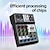 ieftine Microfoane-mixer audio Consolă de mixare audio profesională cu 4 canale cu înregistrare USB calea monitorului de alimentare fantomă de 48 V
