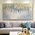 cheap Abstract Paintings-Gold Foil Teal Green painting hand painted 3D Texture Abstract Painting On Canvas for Livingroom Bedroom Oversize Large Luxury Gold painting Wall Art New Home Art Decor