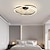 זול אורות מאוורר תקרה-אור תקרה led מאוורר אור פשוט נורדי חכם בסגנון אקריליק מתכת חדר שינה סלון סלון אור חם 1-אור 60 ס&quot;מ 110-120v 220-240v