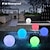 cheap Outdoor Wall Lights-Solar LED Floating Light 16 Color Remote Control Solar Luminous Ball Light Inflatable Waterproof Pool Ball Floating or Hanging Garden Backyard Pond Wedding Pool Decor (14in)