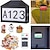 cheap Outdoor Wall Lights-LED House Number Illuminated Outdoor Wall Light with Remote Control and Sticker RGB House Number Made of ABS Cube Number Street Name for Garden Garage Patio Door