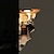 זול אורות קיר פנימיים-תאורת קיר לד ואור שרף פנימי יצירתי, מוטבע, ללא מסגרת, מנורת קיר פינתית אווירה אומנותית, חנויות, בתי קפה, חדר שינה, לבן חם 110-120v 220-240v