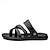 ieftine Șlapi Bărbați &amp; Flip-Flops-Bărbați Sandale Papuci &amp; Flip-flops Casual Stiluri de Plajă Zilnic PU Respirabil Loafer Negru Maro Gri Vară