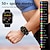 preiswerte Smartwatch-F57 Smartwatch, Bluetooth-Anruf, 1,91-Zoll-Bildschirm, 24-Stunden-Blutzucker-Herzfrequenzüberwachung, Temperatur, Blutdruck, Sauerstoff