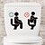 Недорогие Стикеры на стену-Креативные запрещающие знаки для ванной комнаты, наклейки для туалета - съемные наклейки для домашнего декора ванной комнаты - наклейки на стену в туалете для уникального украшения фона