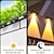 baratos Candeeiros Luzes de Exterior-Lâmpada de parede impermeável solar de alto brilho, 4/8 unidades, lâmpada de parede decorativa para cerca de jardim de pátio