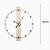cheap Wall Accents-Clock Round Wall Clock Non Ticking Quartz Decorative Wall Watch Clock for Living Room Kitchen Home Office 60 cm