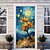 Недорогие Дверные чехлы-Ван Гог гриб психоделические дверные покрытия дверной гобелен дверной занавес украшение фон дверной баннер для входной двери фермерский дом праздничный декор для вечеринки