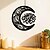 billige Begivenheds- og festartikler-ramadan eid sort kreativ udskåret skiltdekoration i måneform: ideel til muslimske hjemmefester og festivaler, tilføjer et strejf af kunstnerisk charme til din vægindretning