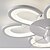 abordables Plafonniers-Plafonnier LED avec ventilateur ultra-mince, silencieux, moderne, simple, pour chambre à coucher, bureau, métal, acrylique, lumière chaude, 1 lumière, 50cm, 110-120v, 220-240v