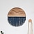 abordables Detalles para la pared-Tapiz hecho a mano con forma de madera semicircular con flecos, macramé, tapices de pared, borla para decorar dormitorio y apartamento