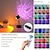 cheap Sunset Projector Lamp-Water Ripple Led Night Lamp Atmosphere RGB with Remote Controller Sunset Rainbow For Living Room Bedroom Bedside Lamp Dual Head Projection Live Broadcast Room Background Sunset Modern Table Lamp 1X