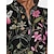 Χαμηλού Κόστους Συλλογή σχεδιαστών-Γυναικεία φόρεμα γκολφ Μαύρο Αμάνικο Φλοράλ Γυναικεία ενδυμασία γκολφ Ρούχα Ρούχα Ενδύματα
