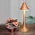 זול מנורות שולחן-חדש רטרו led מנורת שולחן חיקוי עץ גרגר מגע בר אישיות יצירתית מנורת שולחן מלון מסעדה