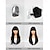 Χαμηλού Κόστους Συνθετικές Trendy Περούκες-Συνθετικές Περούκες Φυσικό ευθεία Τέλειες αφέλειες Περούκα 24 εκ Μαύρο Συνθετικά μαλλιά Γυναικεία Φύση Μαύρο