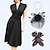 cheap Historical &amp; Vintage Costumes-Set with Retro Vintage 1950s Dress A-Line Dress Swing Dress Headpiece Party Costume Fascinator Hat Hat Gloves2 PCS Women Masquerade Event / Party Date Vacation